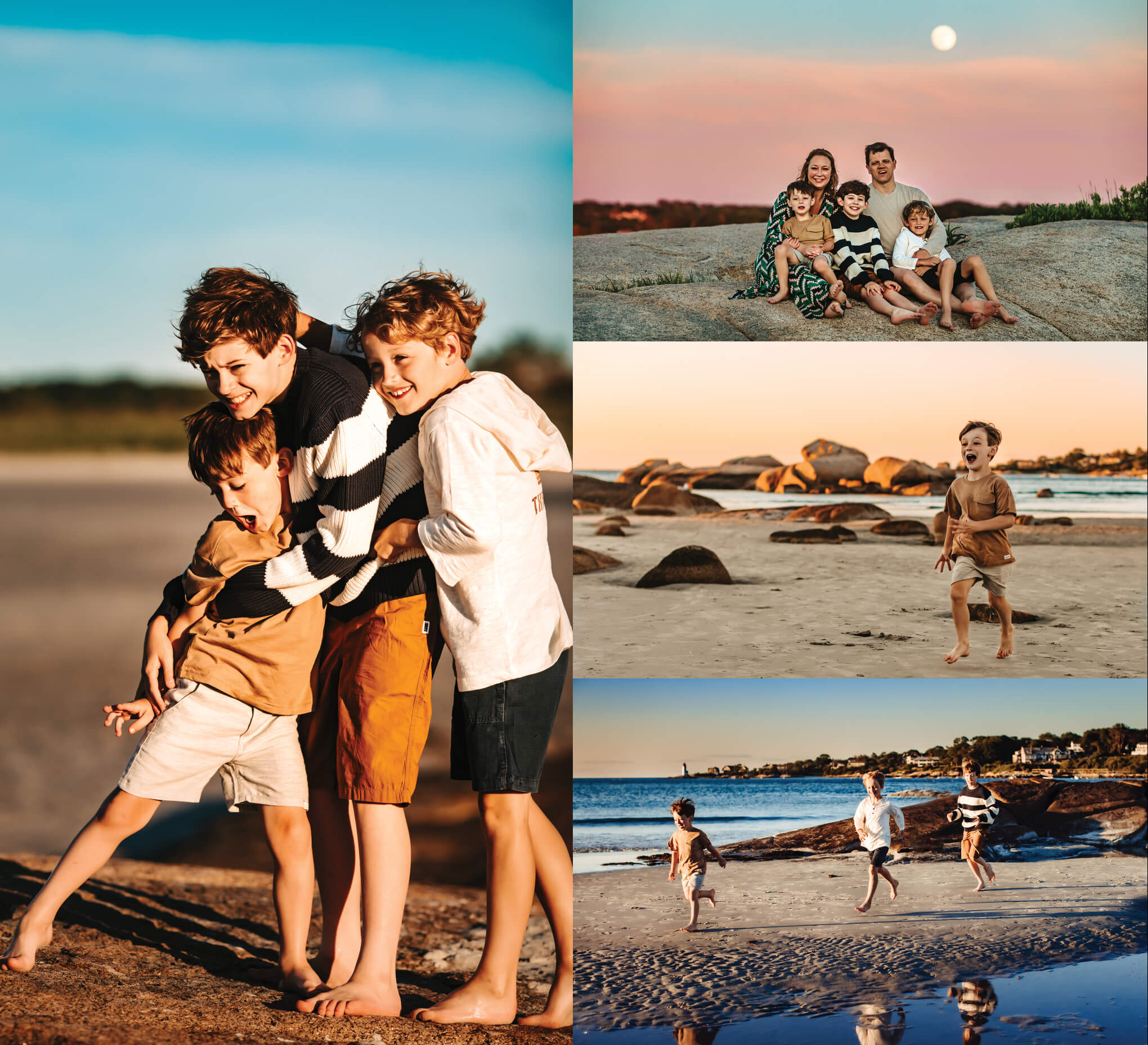 Beach Collage - Andre Toro Photography - boys