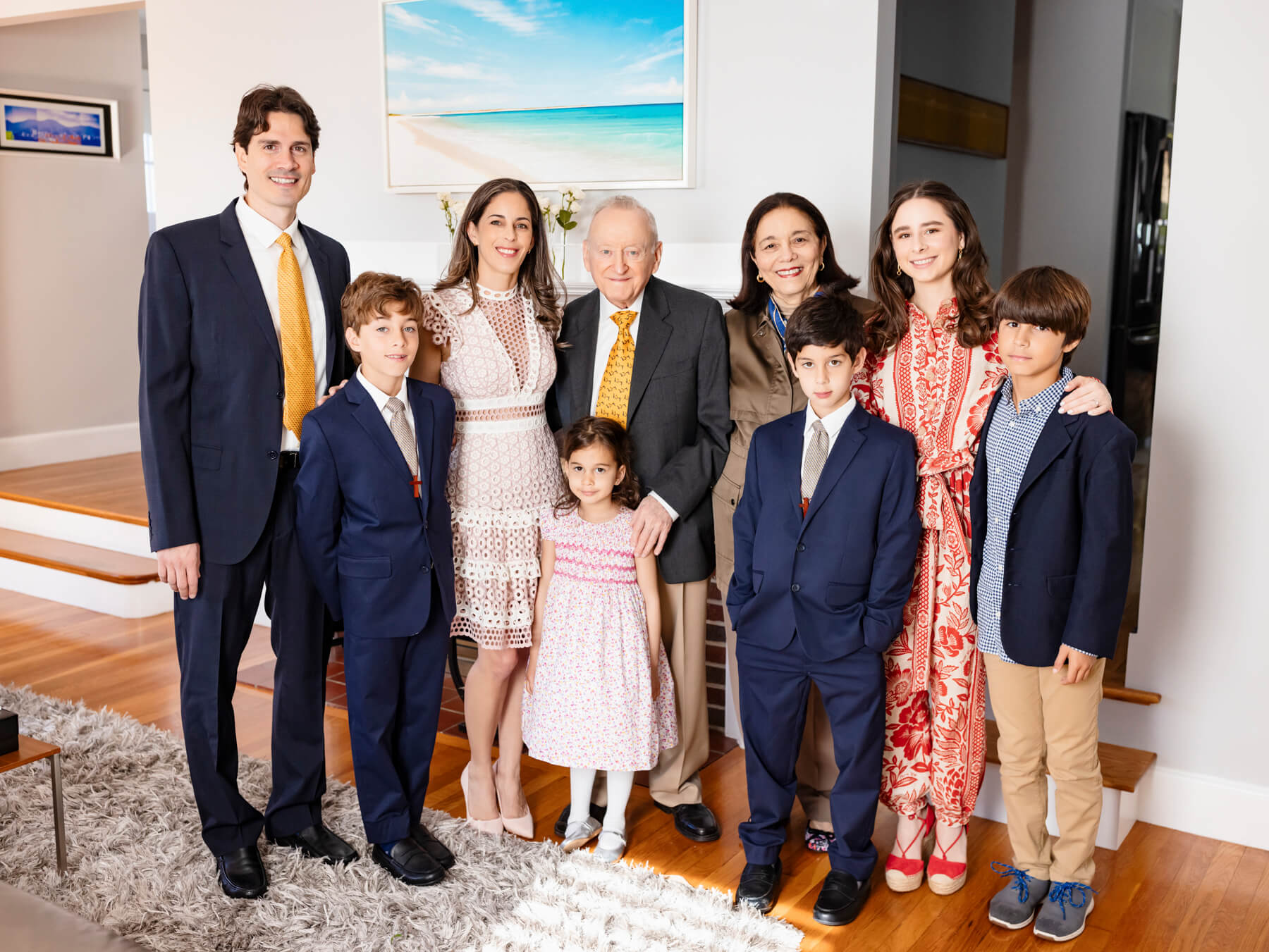 Extended Family Photo in a first communion, at Boston, Massachusetts