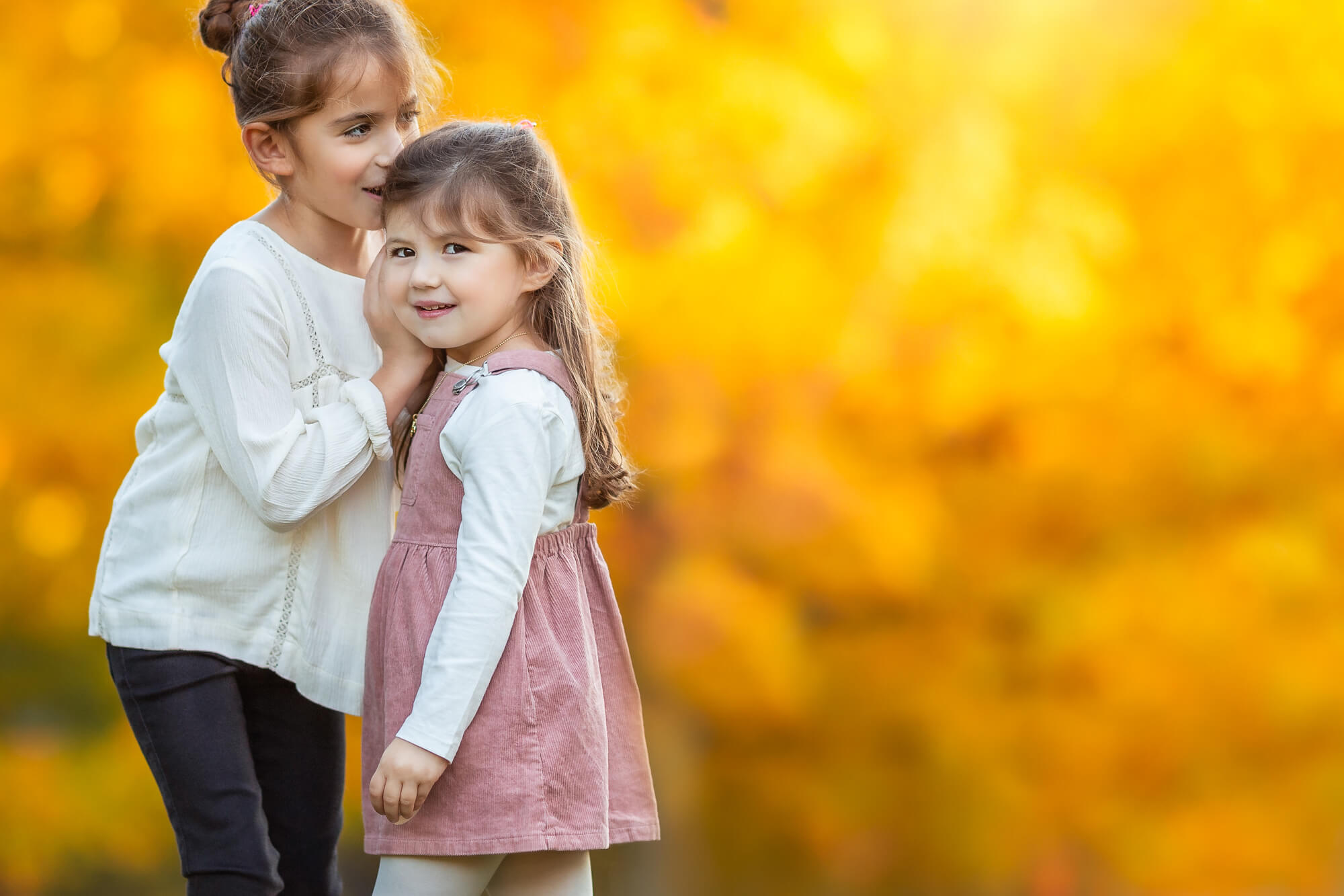 Fall - Boston Family Photographer - sisters