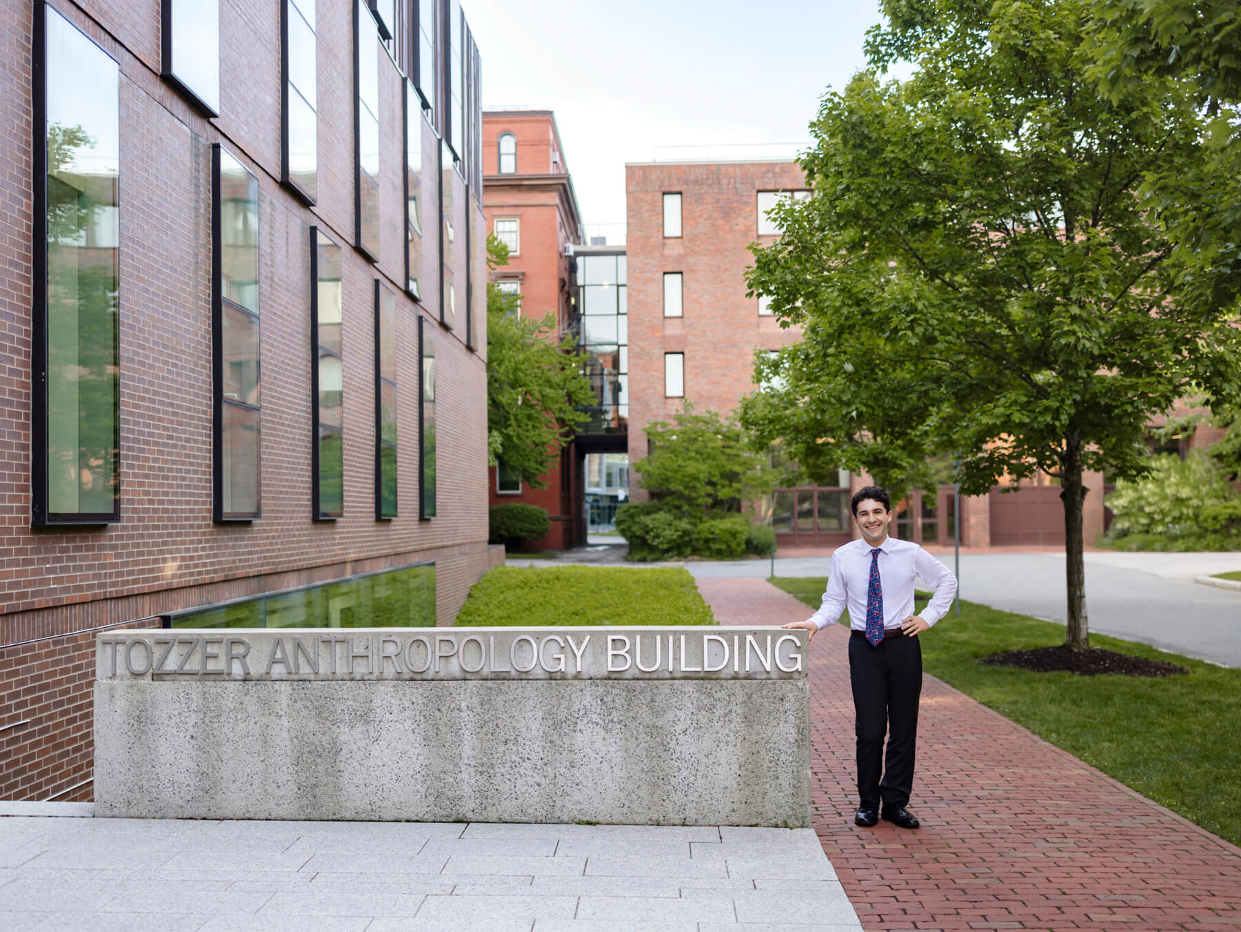 Graduating man at Harvard