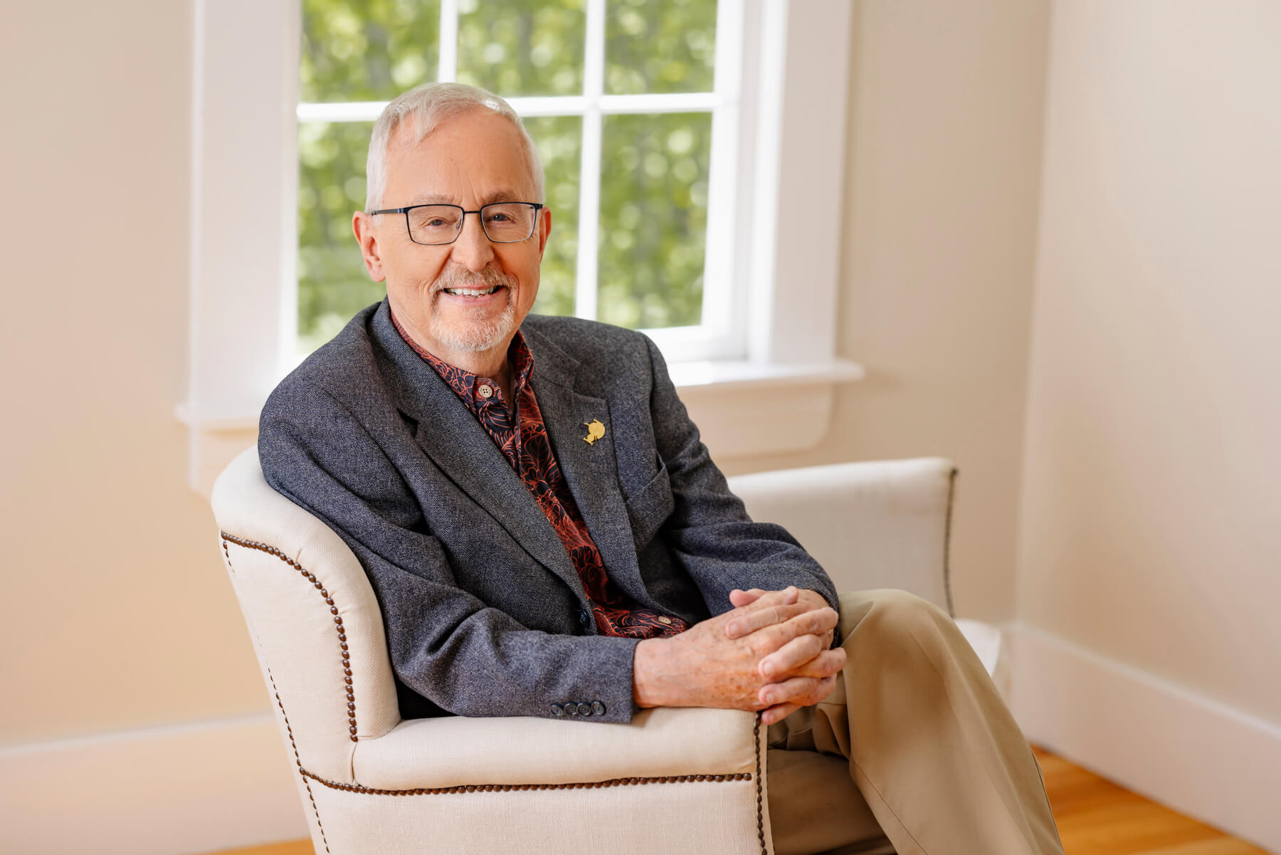 Man with glasses Headshot at studio, in Lexington, Massachusetts