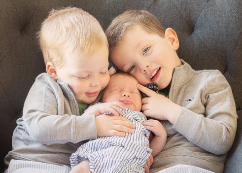 In newborn sessions you never know how siblings will interact with baby!