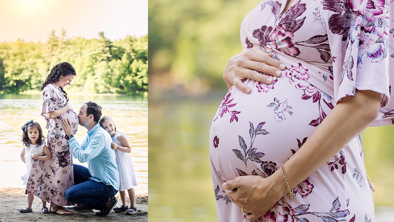 Lake Summer Pregnancy Maternity Boston