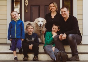 Love in Covid19 times - front door family portrait - Andre Toro Photography-36