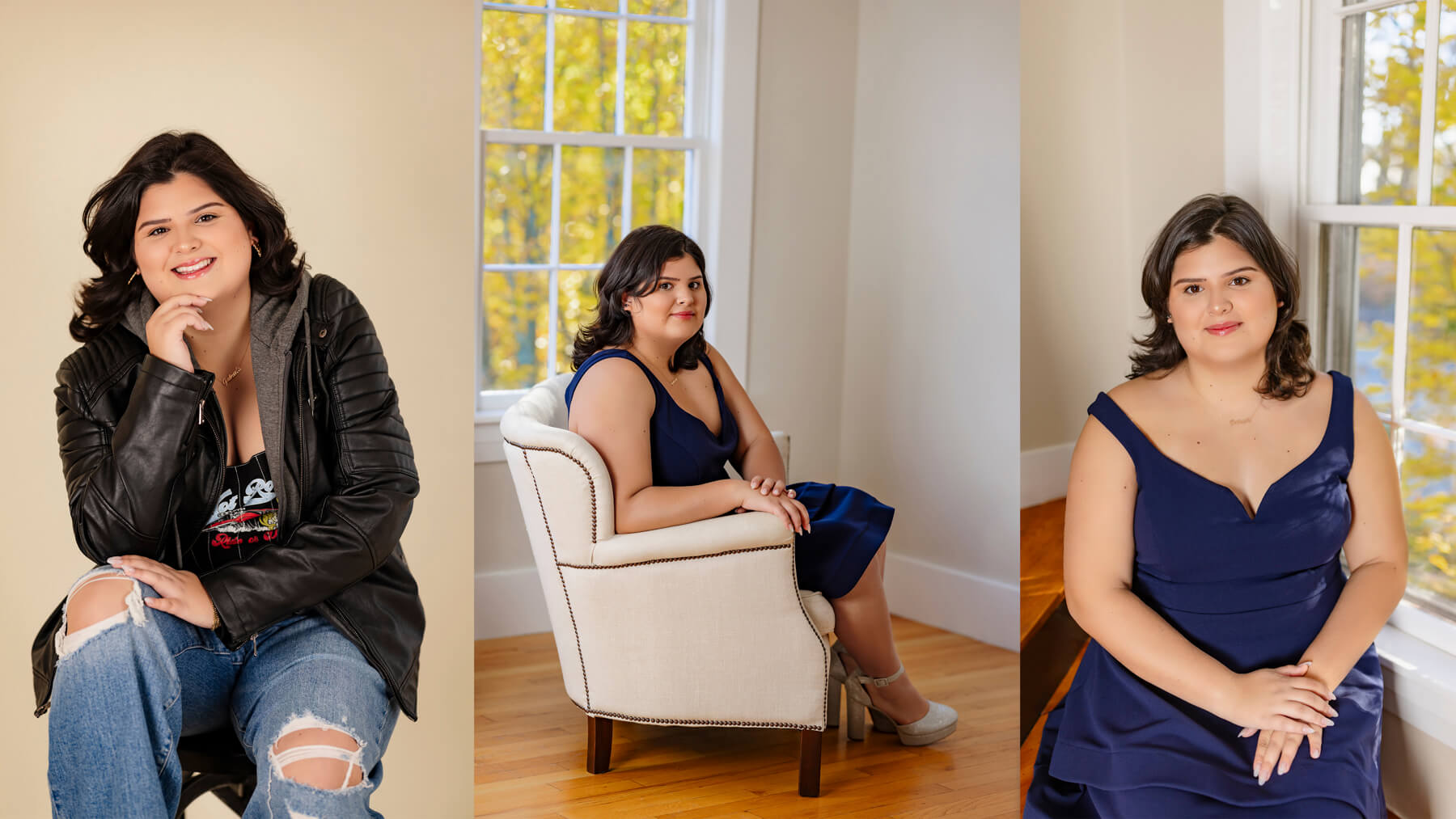 Senior Girl collage at Studio, in Lexington, Massachusetts