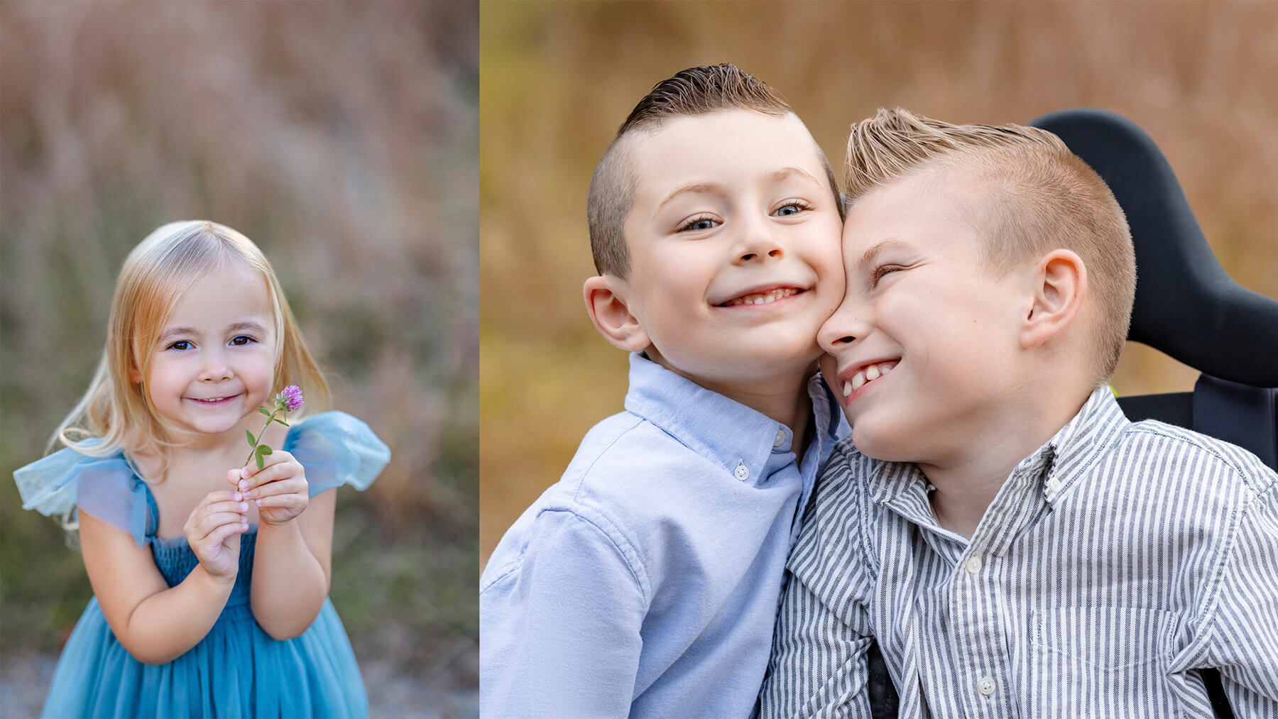Kids collage in a candid pose outdoors, at Boston, Massachusetts