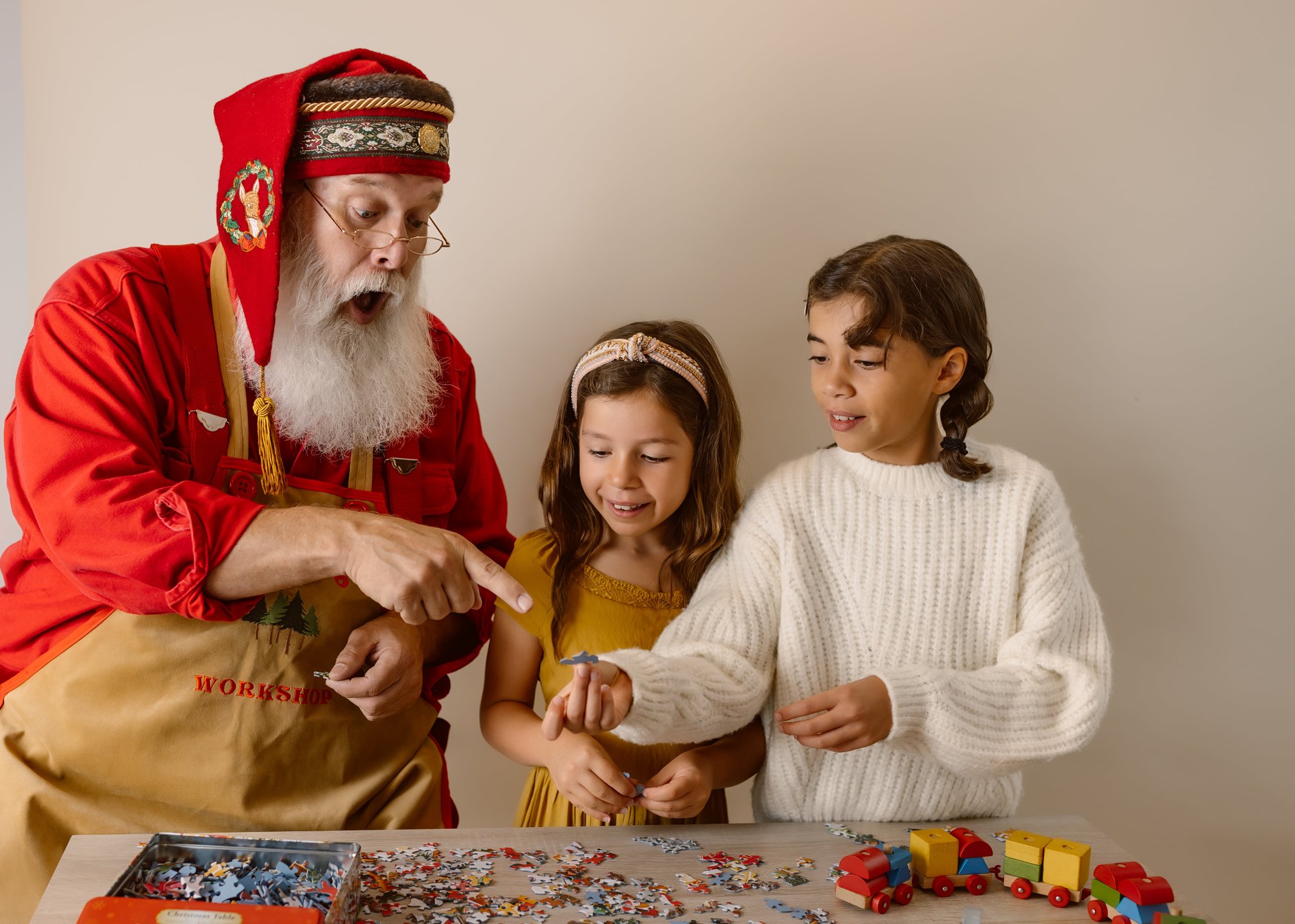 Studio_His_Children - Family Photo With Santa