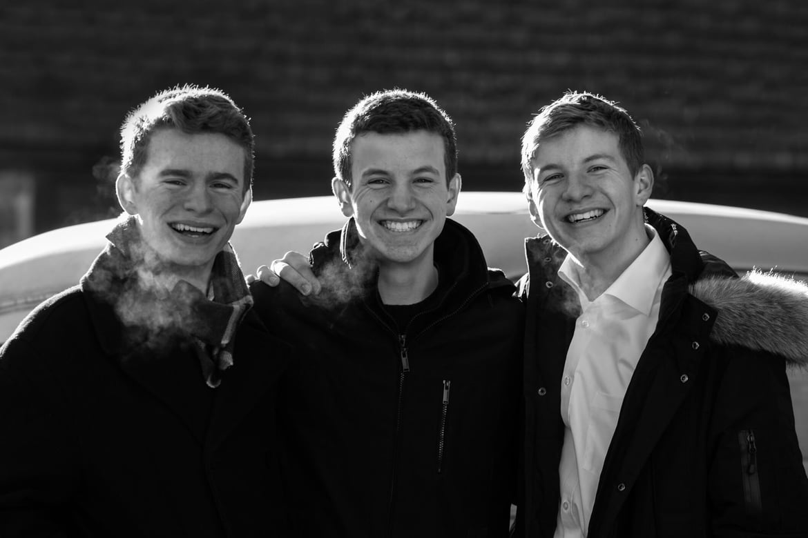 Winter Fine Art Family Portraits, Boston Family Photographer, BW