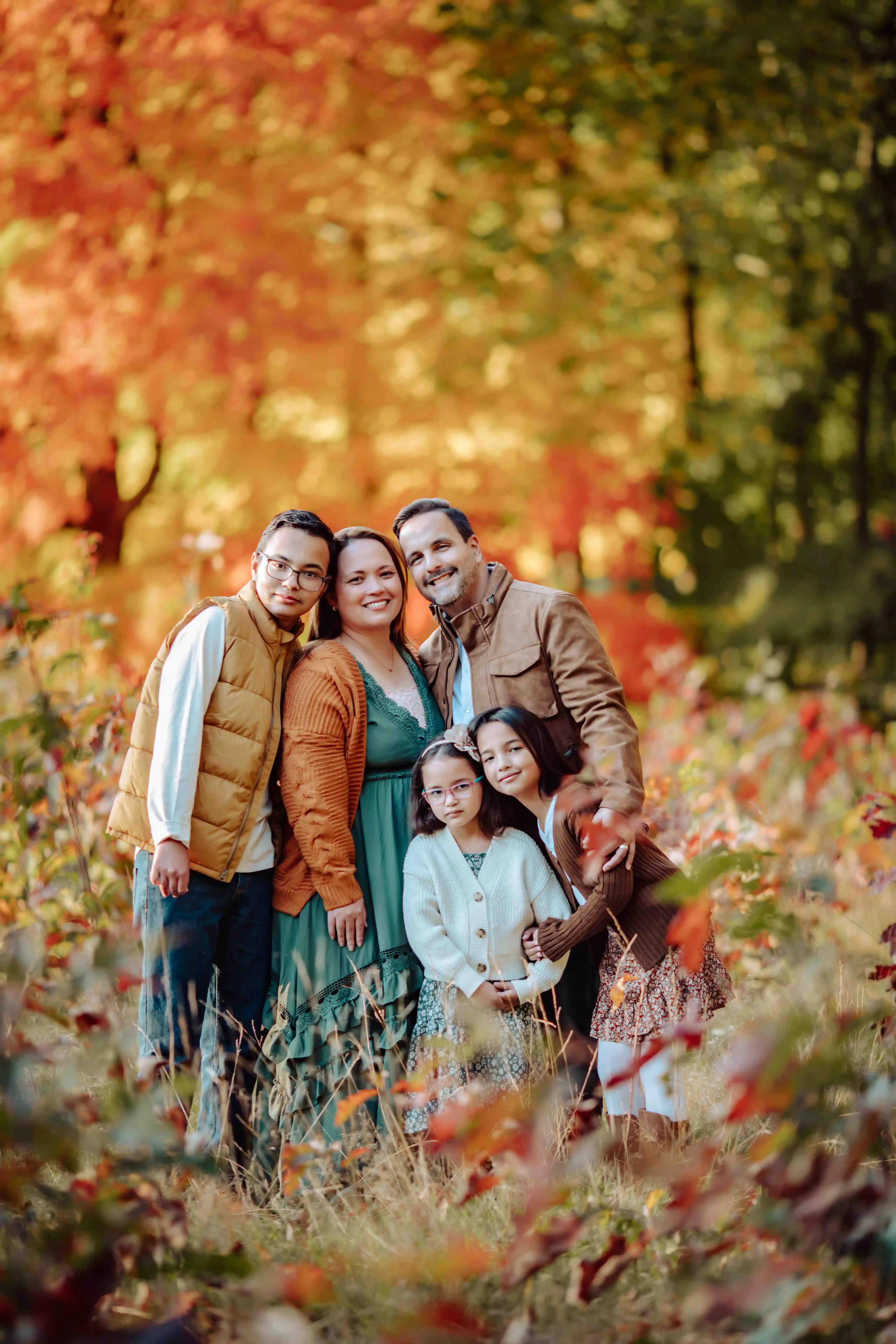 fall_portrait family shoot - autumn family photoshoot
