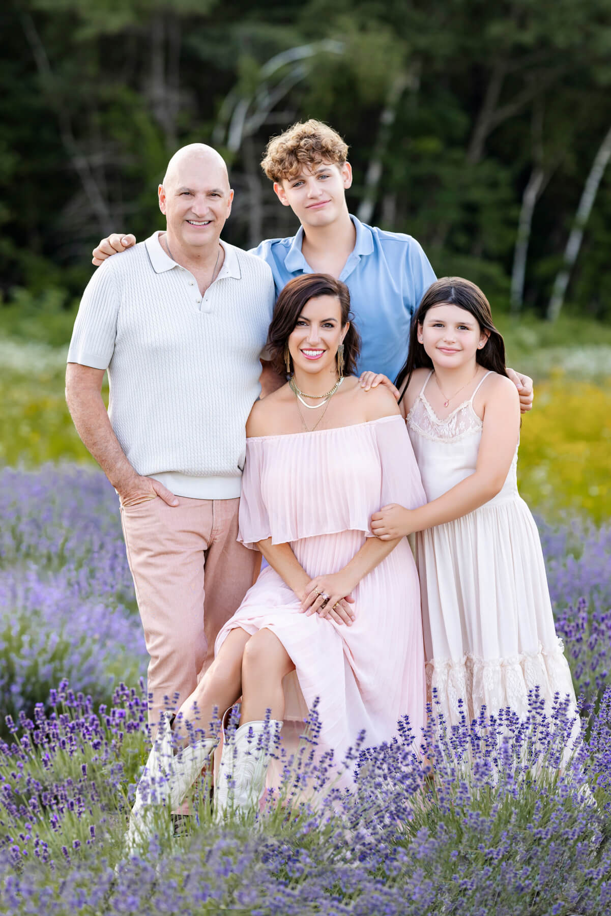 lavender field family portraits Boston MA-5