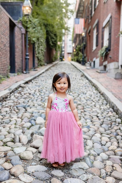 outdoors kid portrait in boston - classic posed portrait-4