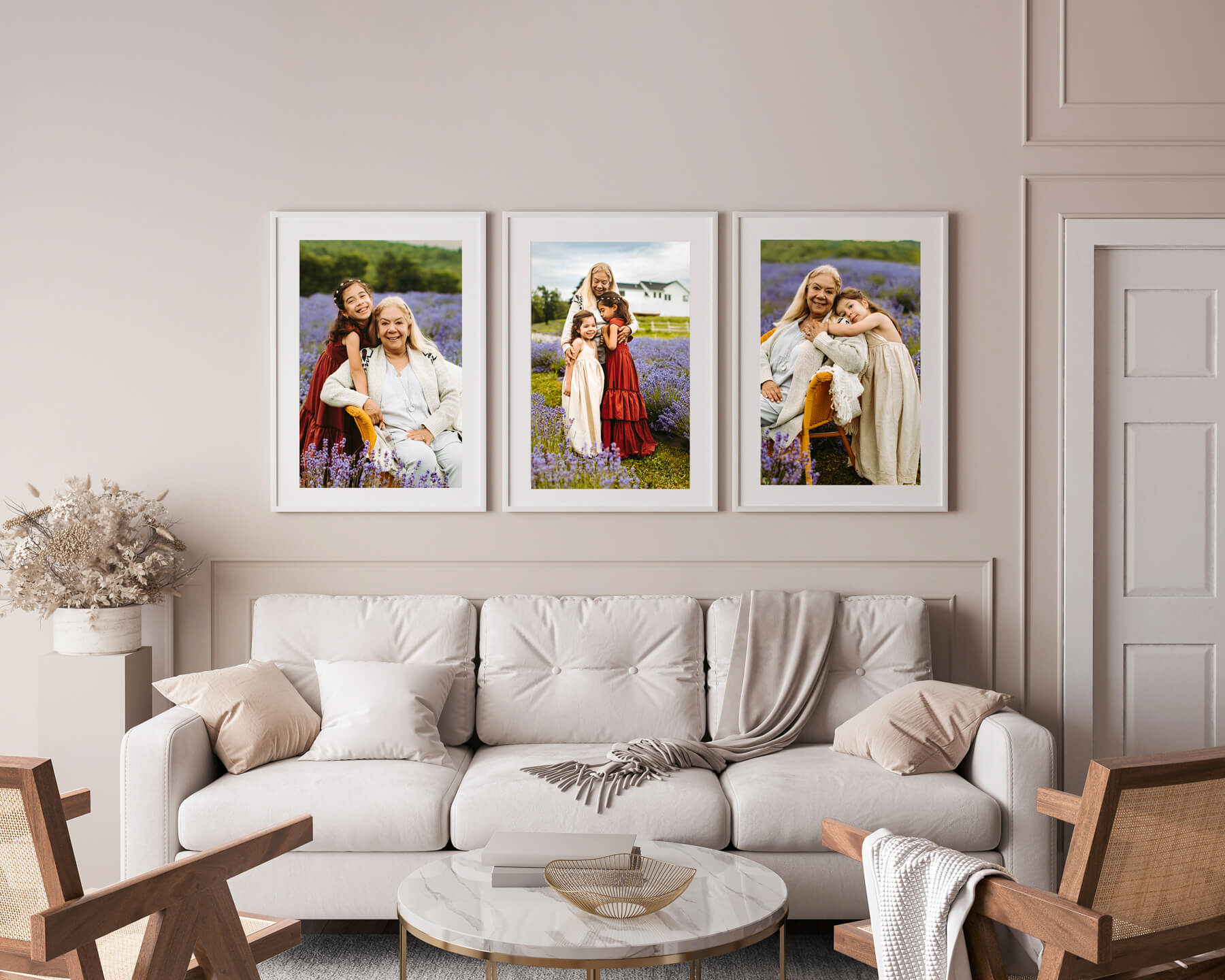 Lavender Field Portraits WALL ART-1